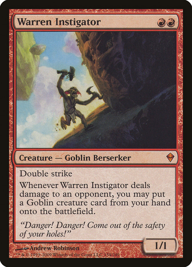 Warren Instigator [Zendikar] | Dragon's Lair Comics and Fantasy Houston TX