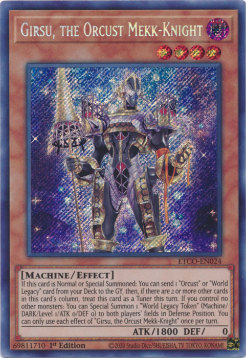 Girsu, the Orcust Mekk-Knight [ETCO-EN024] Secret Rare | Dragon's Lair Comics and Fantasy Houston TX