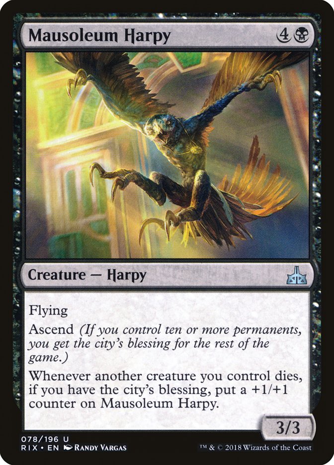 Mausoleum Harpy [Rivals of Ixalan] | Dragon's Lair Comics and Fantasy Houston TX