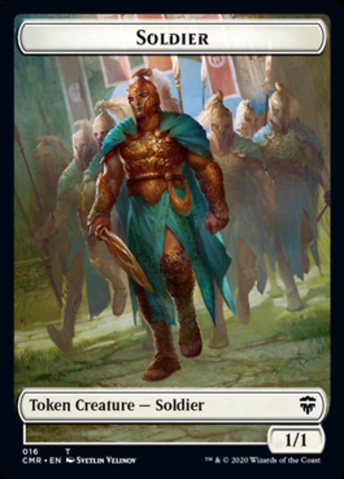 Cat // Soldier Double-Sided Token [Commander Legends Tokens] | Dragon's Lair Comics and Fantasy Houston TX