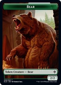 Bear // Food (17) Double-Sided Token [Throne of Eldraine Tokens] | Dragon's Lair Comics and Fantasy Houston TX