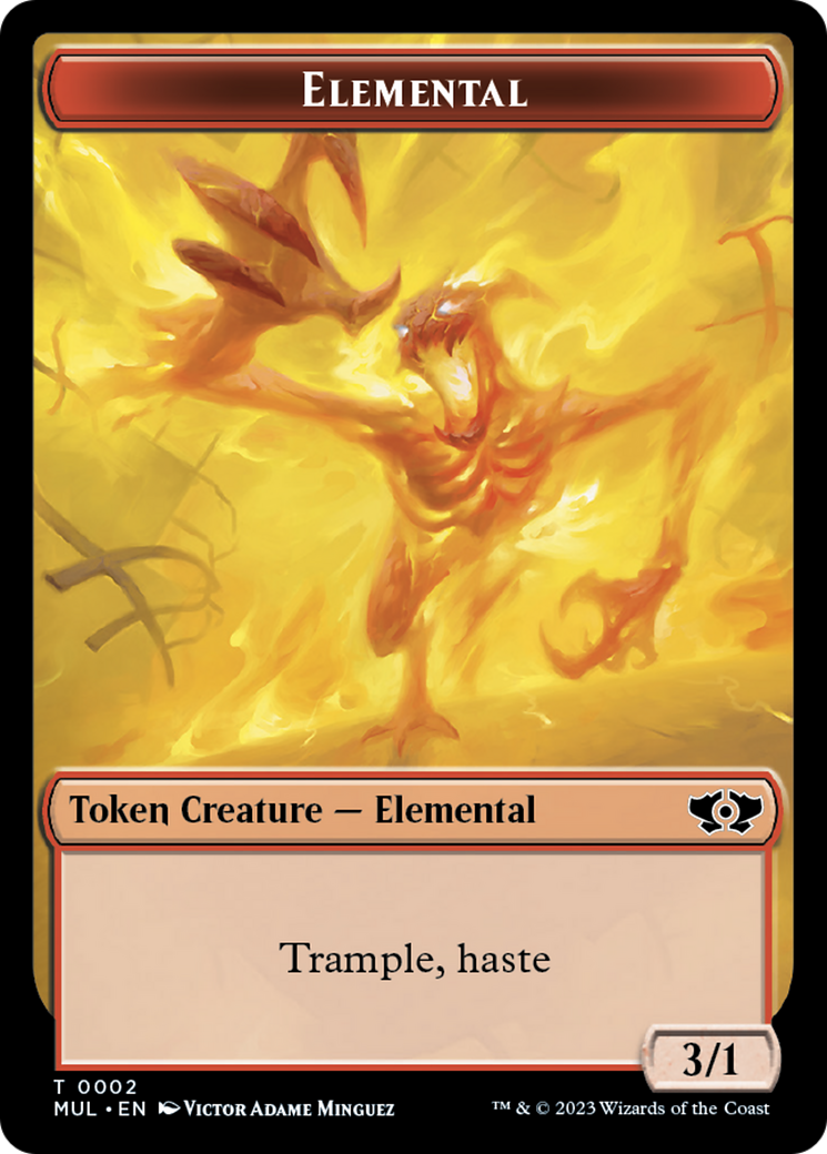 Elemental Token [Multiverse Legends Tokens] | Dragon's Lair Comics and Fantasy Houston TX