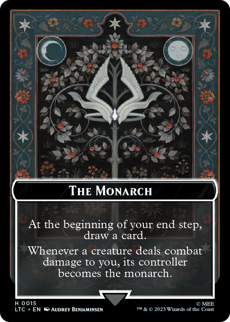 The Monarch // Treasure Double-Sided Token [The Lord of the Rings: Tales of Middle-Earth Commander Tokens] | Dragon's Lair Comics and Fantasy Houston TX