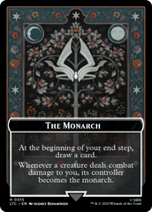 The Monarch // Treasure Double-Sided Token [The Lord of the Rings: Tales of Middle-Earth Commander Tokens] | Dragon's Lair Comics and Fantasy Houston TX