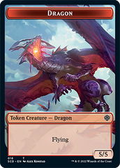 Dragon // Dragon Double-Sided Token [Starter Commander Decks] | Dragon's Lair Comics and Fantasy Houston TX