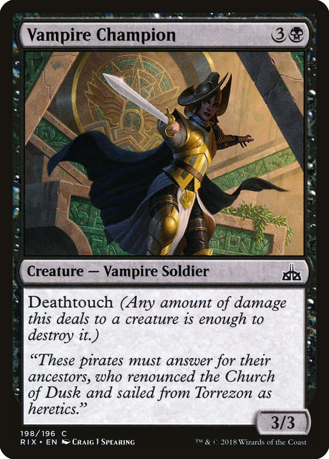 Vampire Champion [Rivals of Ixalan] | Dragon's Lair Comics and Fantasy Houston TX