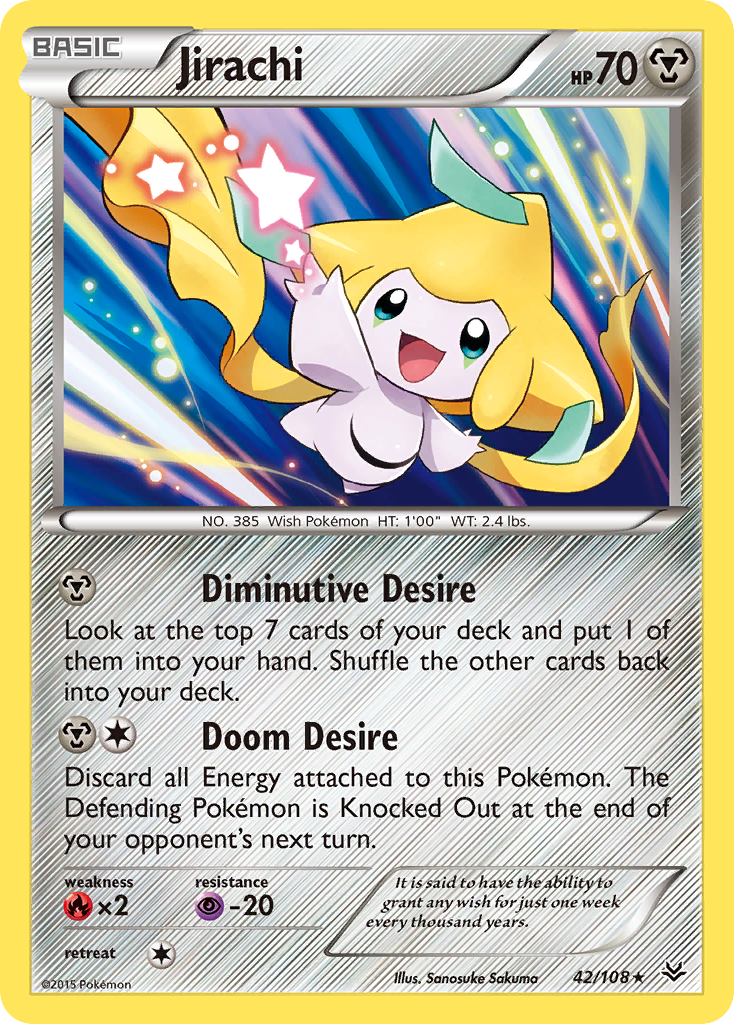 Jirachi (42/108) [XY: Roaring Skies] | Dragon's Lair Comics and Fantasy Houston TX