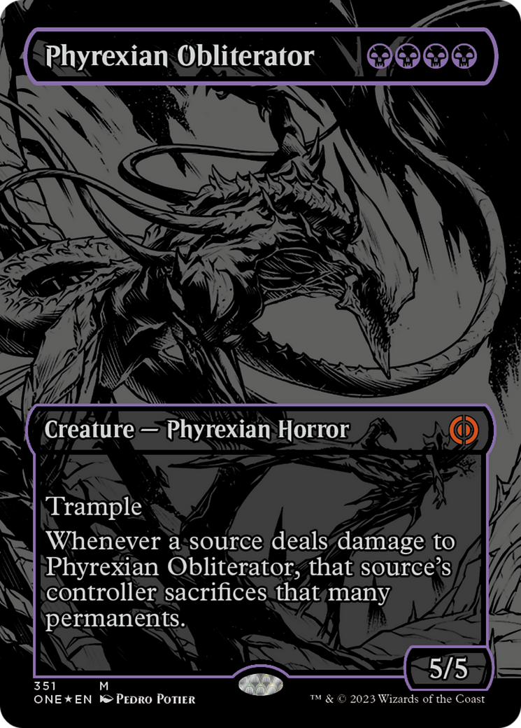 Phyrexian Obliterator (Oil Slick Raised Foil) [Phyrexia: All Will Be One] | Dragon's Lair Comics and Fantasy Houston TX