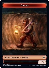 Dwarf // Food (16) Double-Sided Token [Throne of Eldraine Tokens] | Dragon's Lair Comics and Fantasy Houston TX