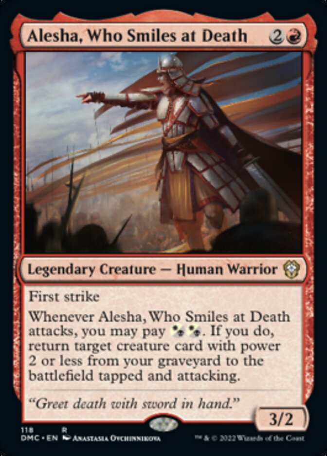 Alesha, Who Smiles at Death [Dominaria United Commander] | Dragon's Lair Comics and Fantasy Houston TX