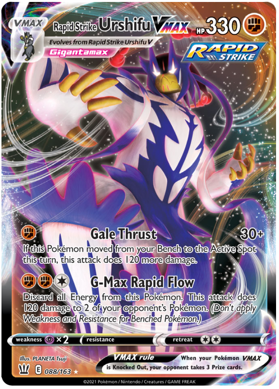 Rapid Strike Urshifu VMAX (088/163) (Jumbo Card) [Sword & Shield: Battle Styles] | Dragon's Lair Comics and Fantasy Houston TX