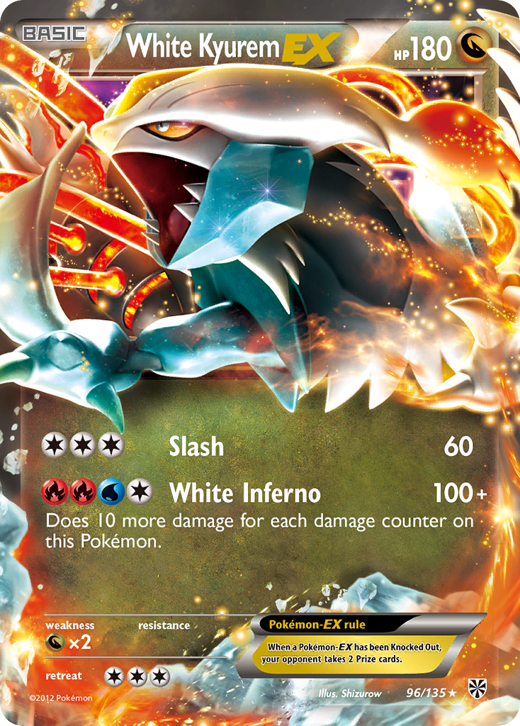 White Kyurem EX (96/135) [Black & White: Plasma Storm] | Dragon's Lair Comics and Fantasy Houston TX