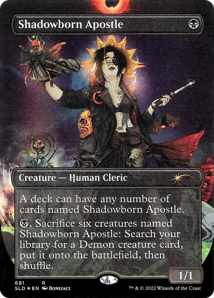 Shadowborn Apostle (681) (Borderless) [Secret Lair Drop Promos] | Dragon's Lair Comics and Fantasy Houston TX