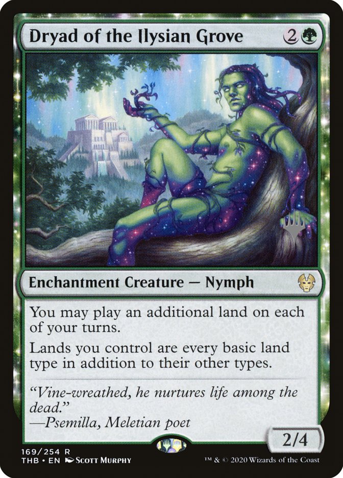 Dryad of the Ilysian Grove (Promo Pack) [Theros Beyond Death Promos] | Dragon's Lair Comics and Fantasy Houston TX