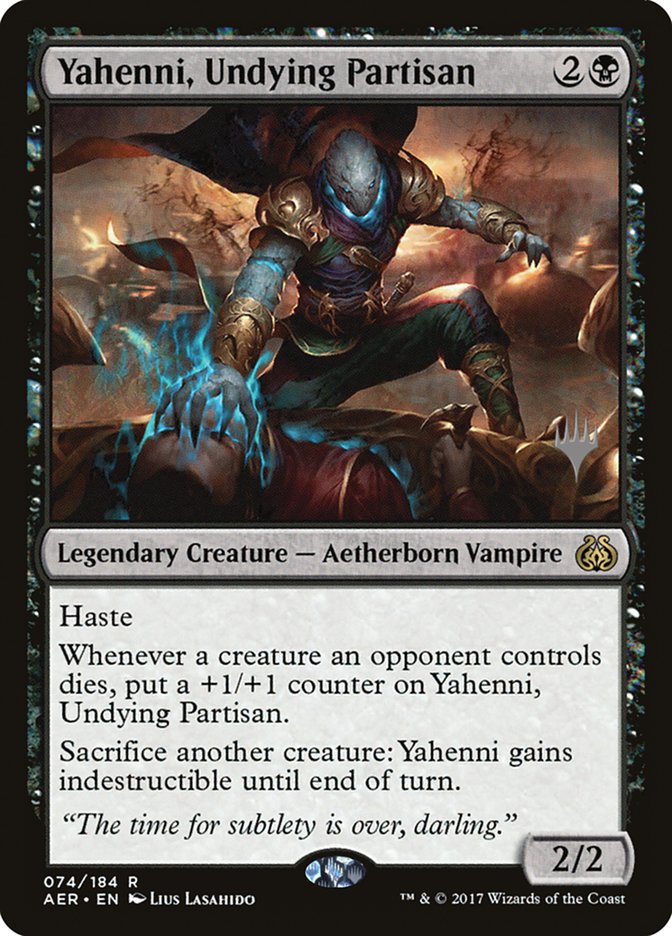 Yahenni, Undying Partisan (Promo Pack) [Aether Revolt Promos] | Dragon's Lair Comics and Fantasy Houston TX