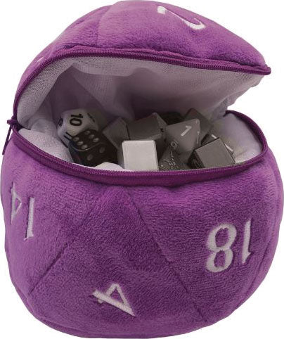 Ultra Pro D20 Plush Dice Bag Purple | Dragon's Lair Comics and Fantasy Houston TX