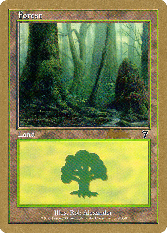 Forest (329) (Brian Kibler) [World Championship Decks 2002] | Dragon's Lair Comics and Fantasy Houston TX