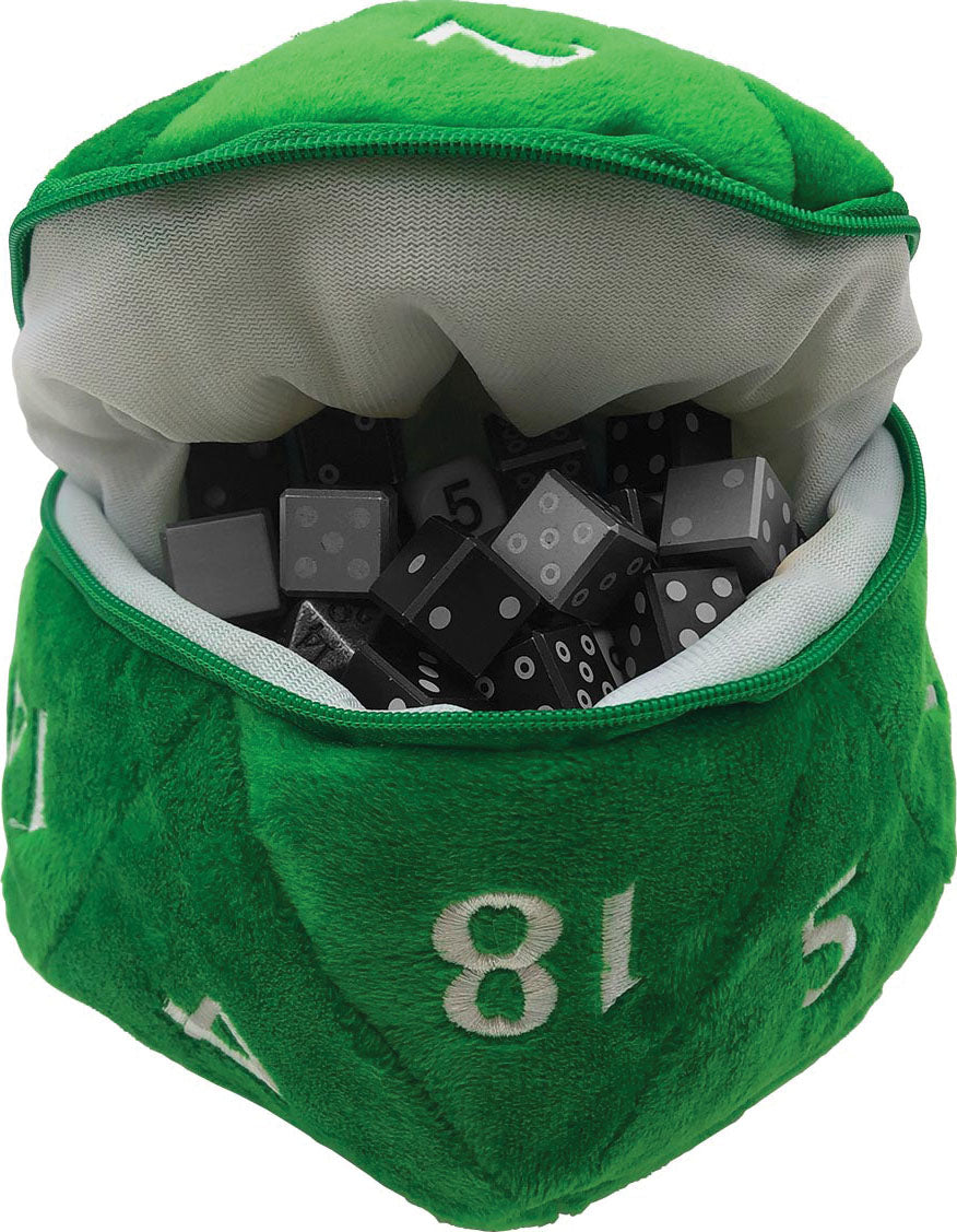 Ultra Pro D20 Plush Dice Bag Green | Dragon's Lair Comics and Fantasy Houston TX