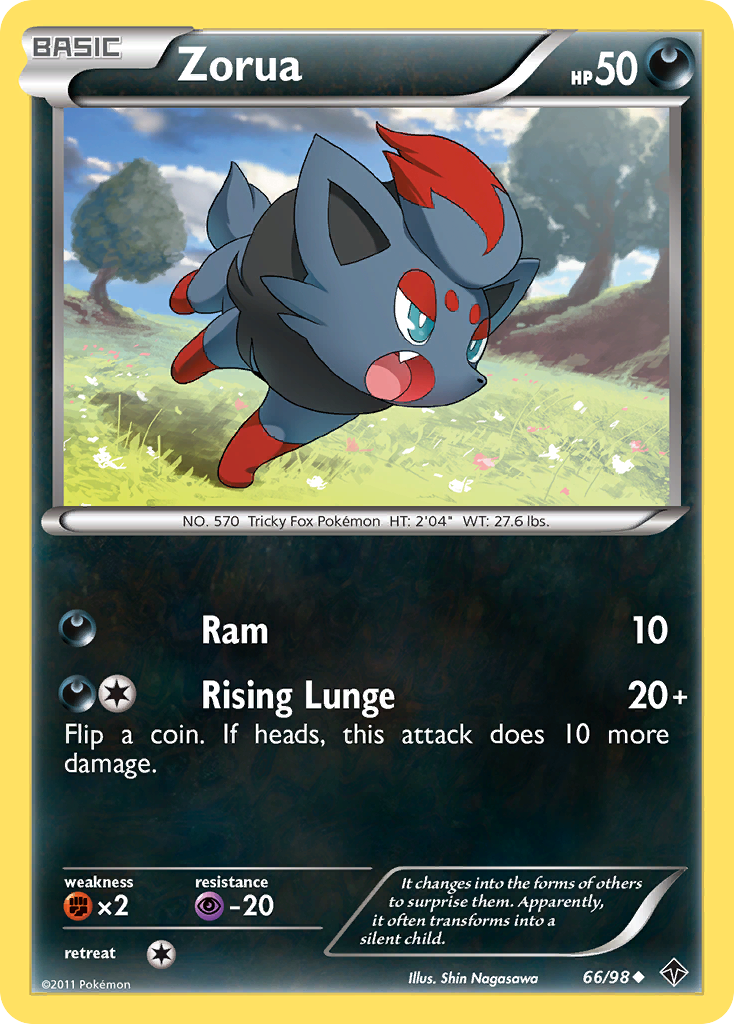 Zorua (66/98) [Black & White: Emerging Powers] | Dragon's Lair Comics and Fantasy Houston TX