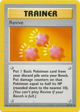 Revive (89/102) [Base Set Shadowless Unlimited] | Dragon's Lair Comics and Fantasy Houston TX