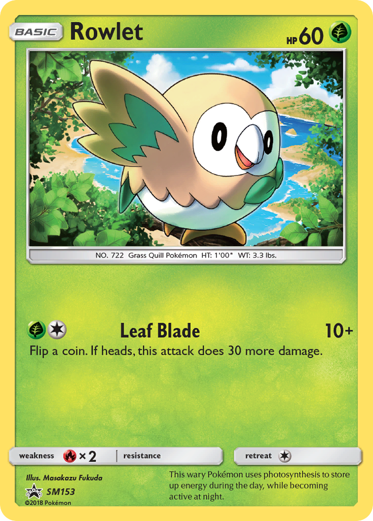 Rowlet (SM153) [Sun & Moon: Black Star Promos] | Dragon's Lair Comics and Fantasy Houston TX