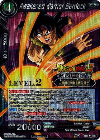 Awakened Warrior Bardock (Level 2) (BT3-110) [Judge Promotion Cards] | Dragon's Lair Comics and Fantasy Houston TX