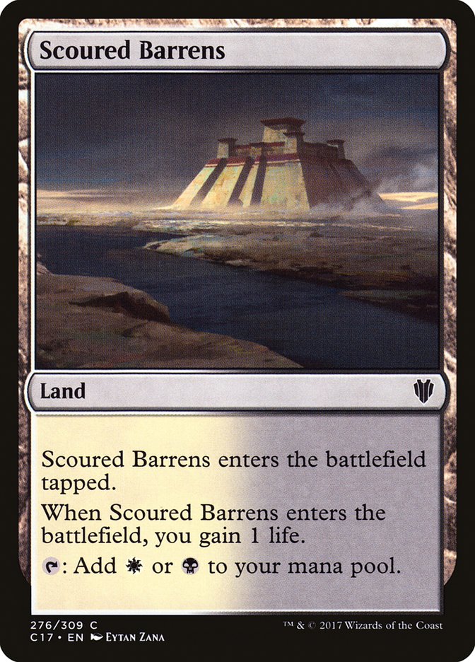 Scoured Barrens [Commander 2017] | Dragon's Lair Comics and Fantasy Houston TX