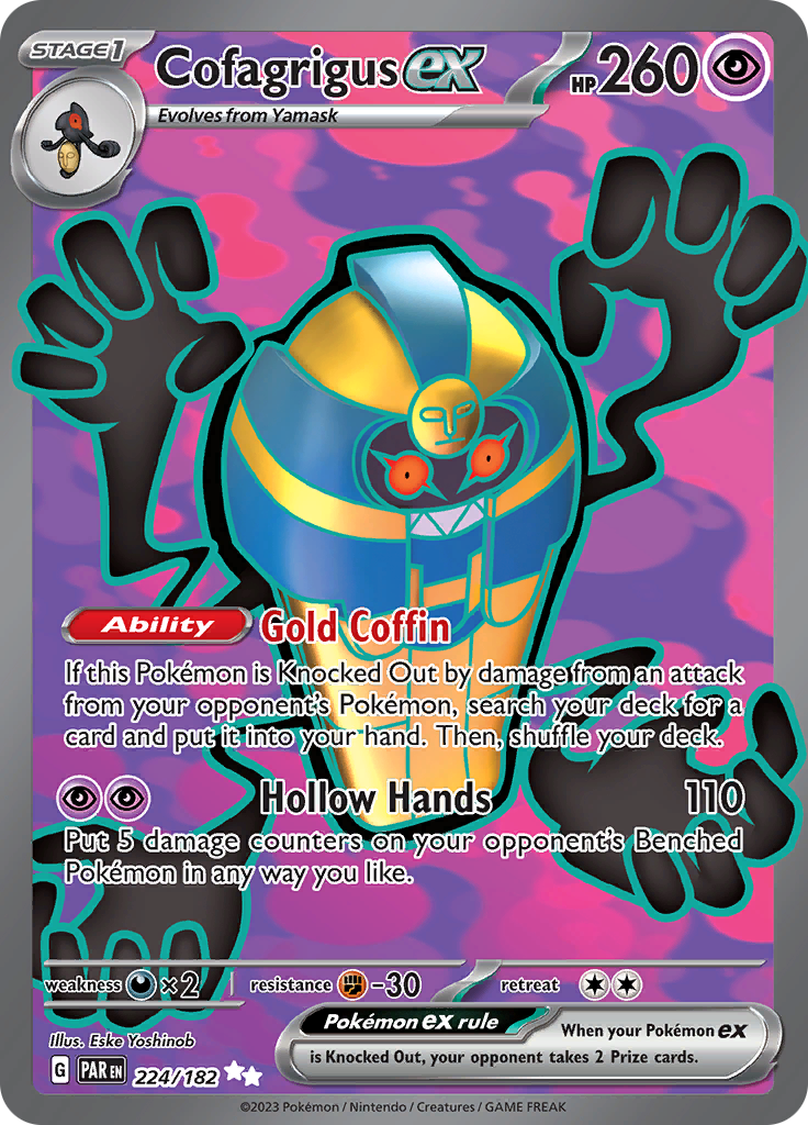 Cofagrigus ex (224/182) [Scarlet & Violet: Paradox Rift] | Dragon's Lair Comics and Fantasy Houston TX