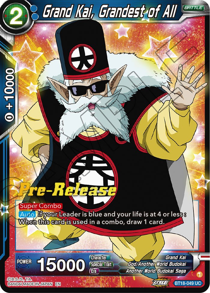 Grand Kai, Grandest of All (BT18-049) [Dawn of the Z-Legends Prerelease Promos] | Dragon's Lair Comics and Fantasy Houston TX