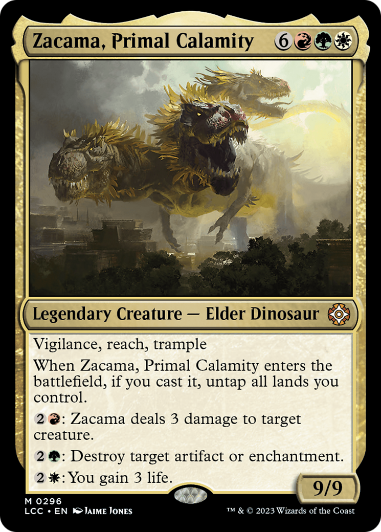 Zacama, Primal Calamity [The Lost Caverns of Ixalan Commander] | Dragon's Lair Comics and Fantasy Houston TX