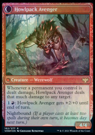 Ill-Tempered Loner // Howlpack Avenger [Innistrad: Crimson Vow Prerelease Promos] | Dragon's Lair Comics and Fantasy Houston TX