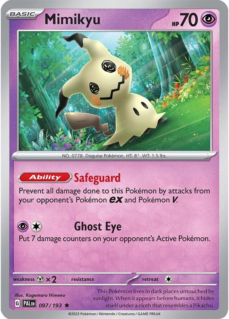 Mimikyu (097/193) [Scarlet & Violet: Paldea Evolved] | Dragon's Lair Comics and Fantasy Houston TX