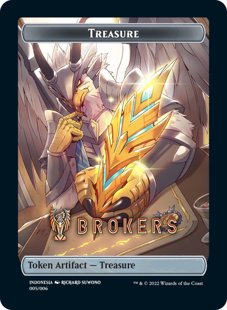 Treasure Token (Brokers) (Southeast Asia Artists) [Streets of New Capenna Tokens] | Dragon's Lair Comics and Fantasy Houston TX