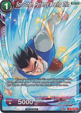 Son Gohan, Patience Wearing Thin (P-165) [Promotion Cards] | Dragon's Lair Comics and Fantasy Houston TX