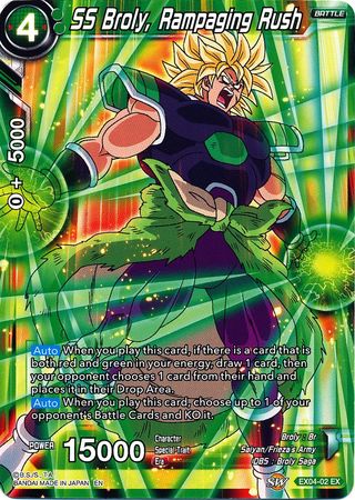 SS Broly, Rampaging Rush (EX04-02) [Unity of Saiyans] | Dragon's Lair Comics and Fantasy Houston TX