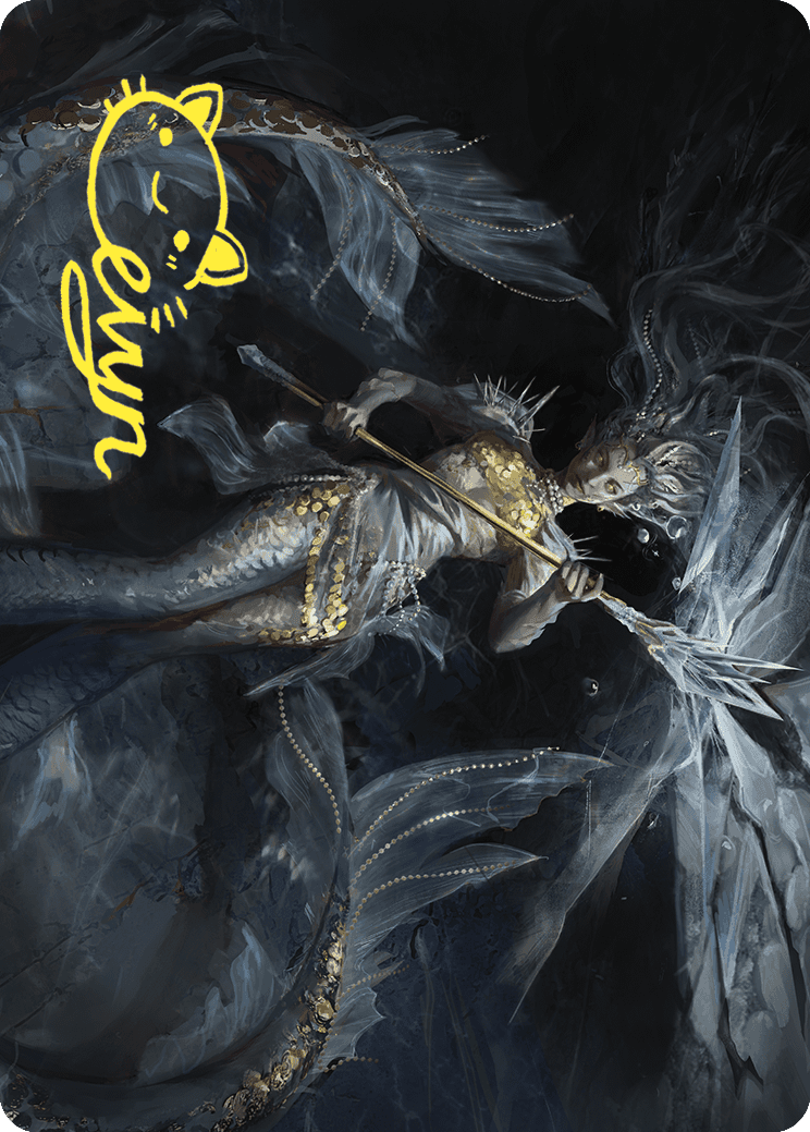 Sharae of Numbing Depths Art Card (Gold-Stamped Signature) [Wilds of Eldraine Art Series] | Dragon's Lair Comics and Fantasy Houston TX