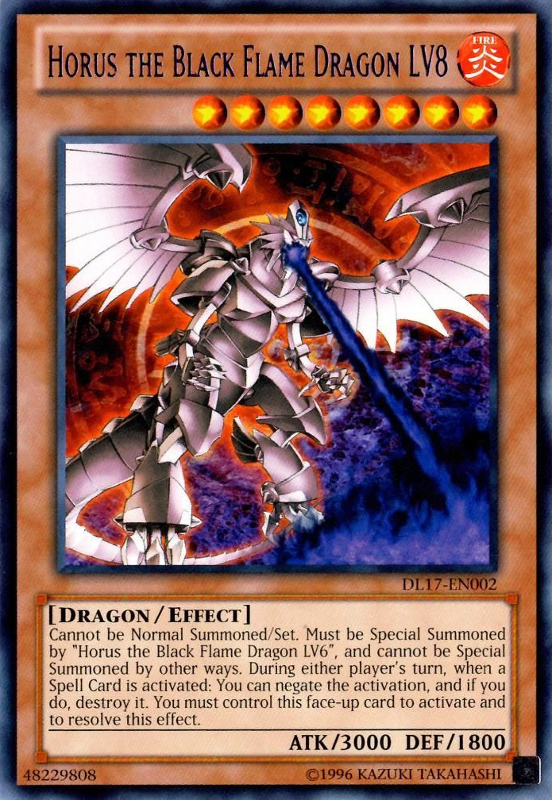 Horus the Black Flame Dragon LV8 (Purple) [DL17-EN002] Rare | Dragon's Lair Comics and Fantasy Houston TX