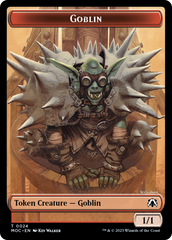 Goblin // Sliver Double-Sided Token [March of the Machine Commander Tokens] | Dragon's Lair Comics and Fantasy Houston TX