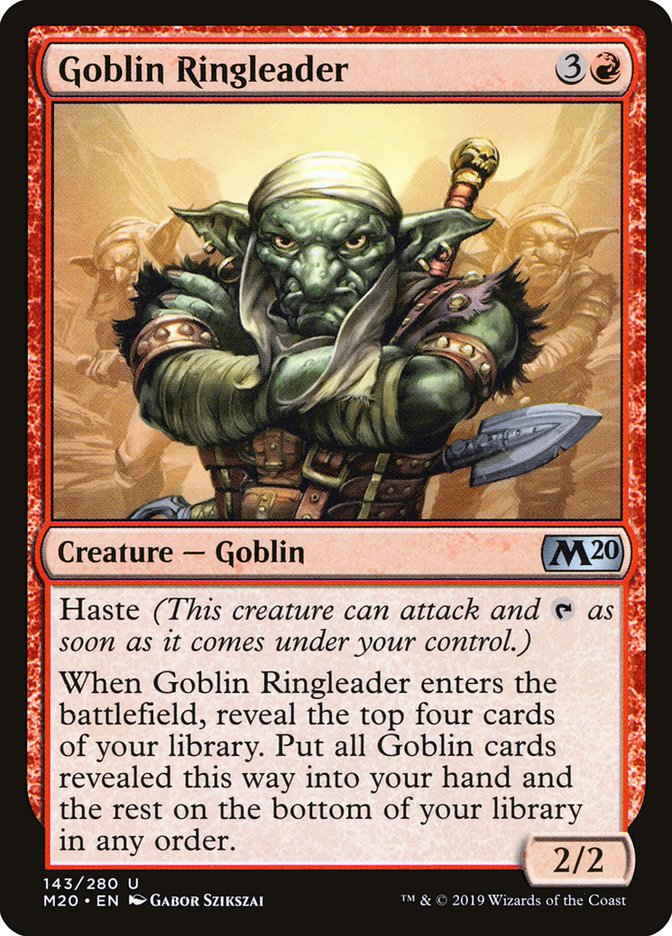 Goblin Ringleader [Core Set 2020] | Dragon's Lair Comics and Fantasy Houston TX