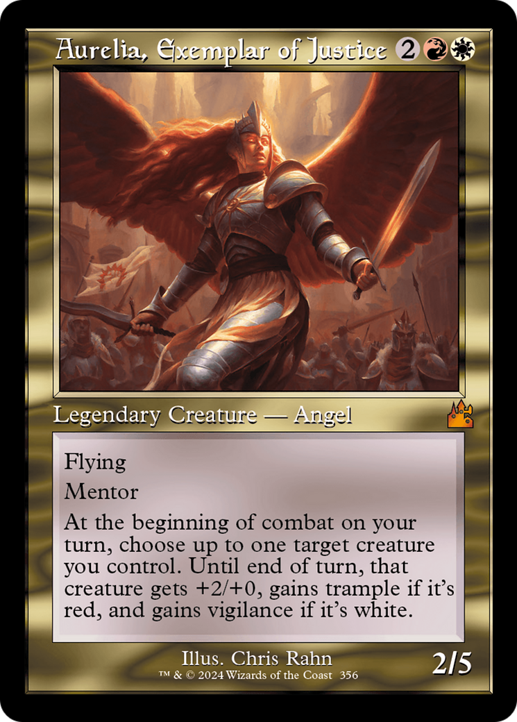 Aurelia, Exemplar of Justice (Retro) [Ravnica Remastered] | Dragon's Lair Comics and Fantasy Houston TX