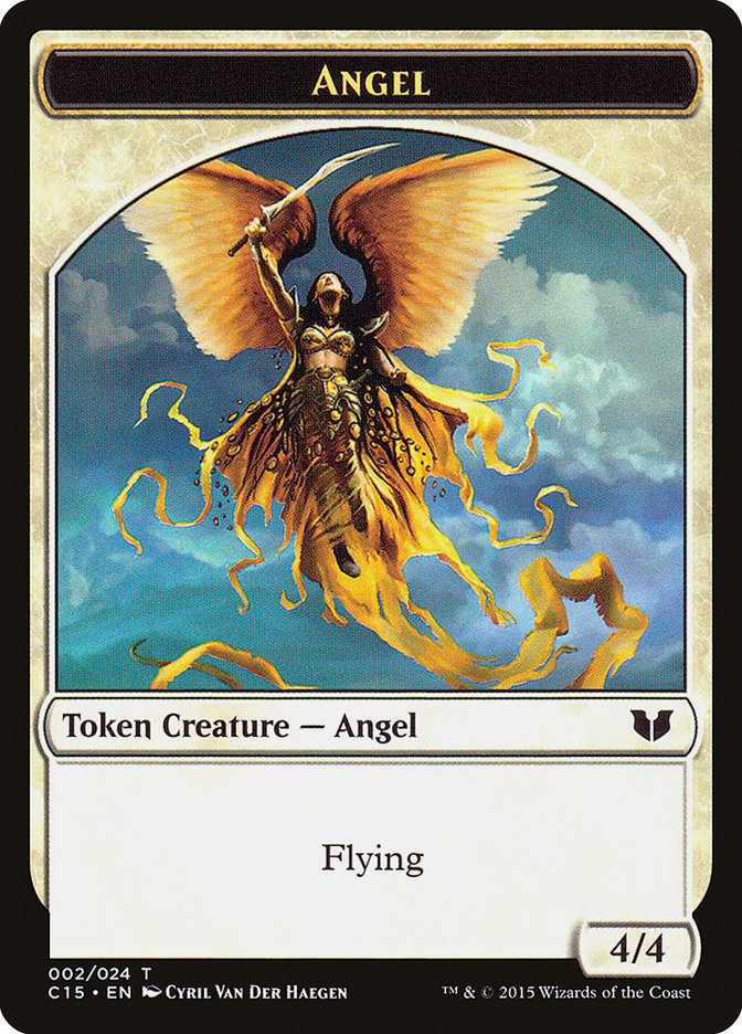 Angel // Knight (005) Double-Sided Token [Commander 2015 Tokens] | Dragon's Lair Comics and Fantasy Houston TX