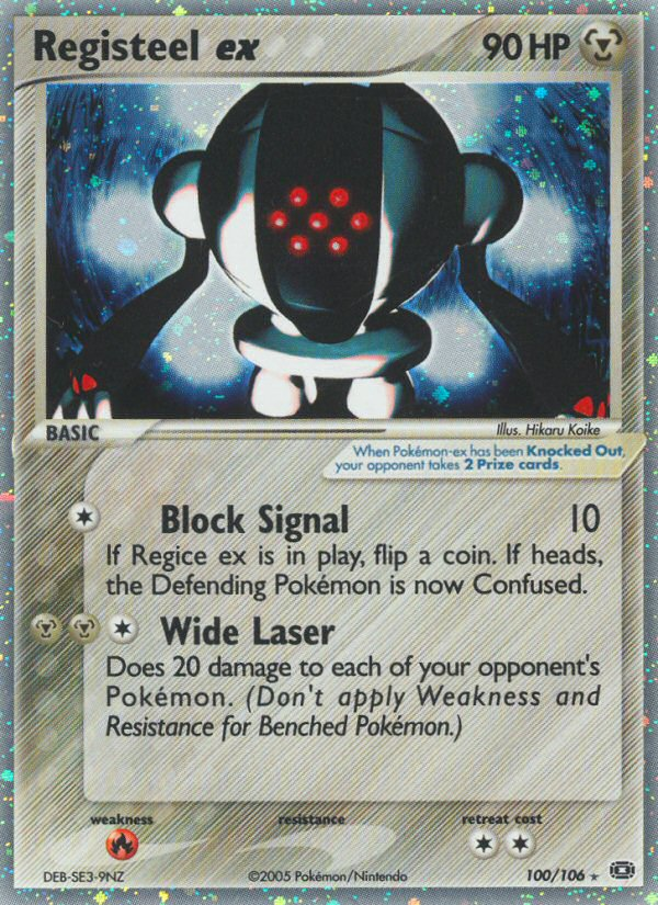 Registeel ex (100/106) [EX: Emerald] | Dragon's Lair Comics and Fantasy Houston TX