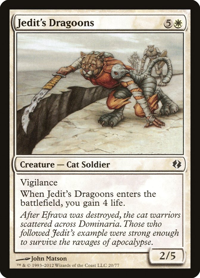 Jedit's Dragoons [Duel Decks: Venser vs. Koth] | Dragon's Lair Comics and Fantasy Houston TX