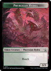 Monk // Phyrexian Hydra (11) Double-Sided Token [March of the Machine Tokens] | Dragon's Lair Comics and Fantasy Houston TX