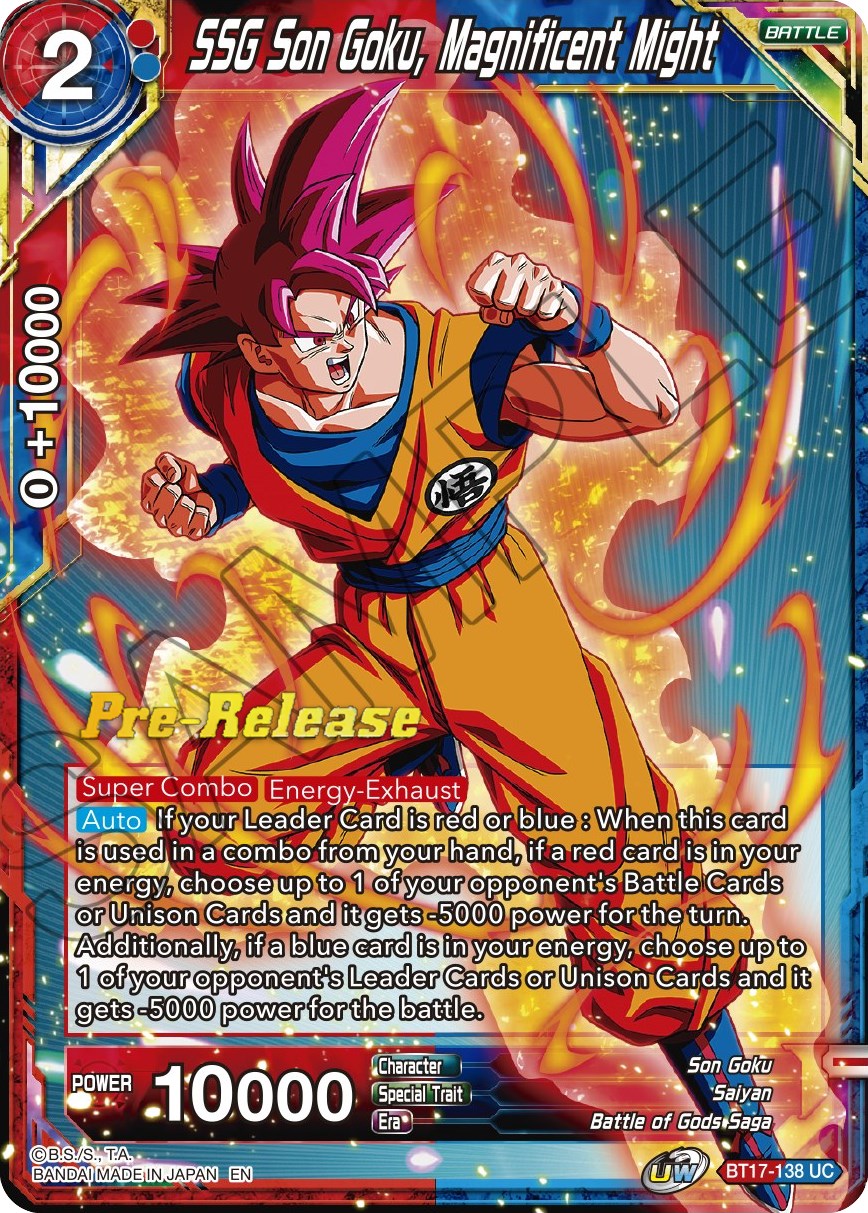 SSG Son Goku, Magnificent Might (BT17-138) [Ultimate Squad Prerelease Promos] | Dragon's Lair Comics and Fantasy Houston TX