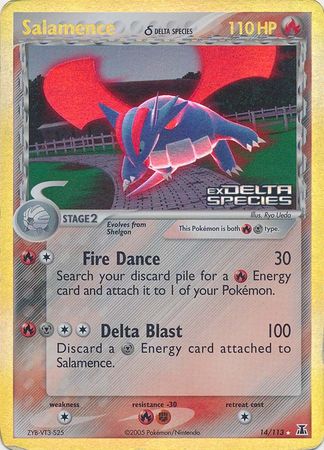 Salamence (14/113) (Delta Species) (Stamped) [EX: Delta Species] | Dragon's Lair Comics and Fantasy Houston TX