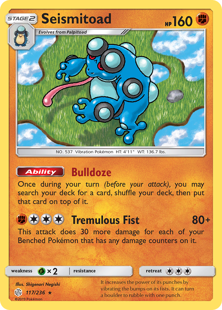 Seismitoad (117/236) [Sun & Moon: Cosmic Eclipse] | Dragon's Lair Comics and Fantasy Houston TX