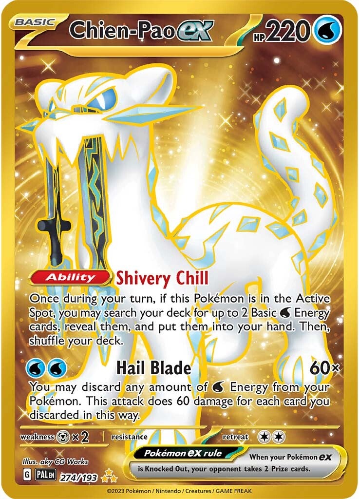 Chien-Pao ex (274/193) [Scarlet & Violet: Paldea Evolved] | Dragon's Lair Comics and Fantasy Houston TX