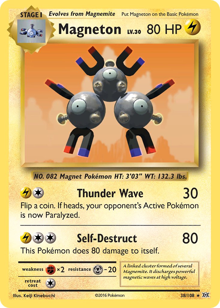 Magneton (38/108) (Theme Deck Exclusive) [XY: Evolutions] | Dragon's Lair Comics and Fantasy Houston TX