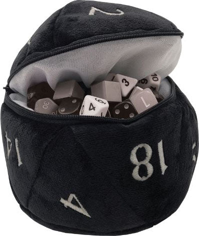 Ultra Pro D20 Plush Dice Bag Black | Dragon's Lair Comics and Fantasy Houston TX